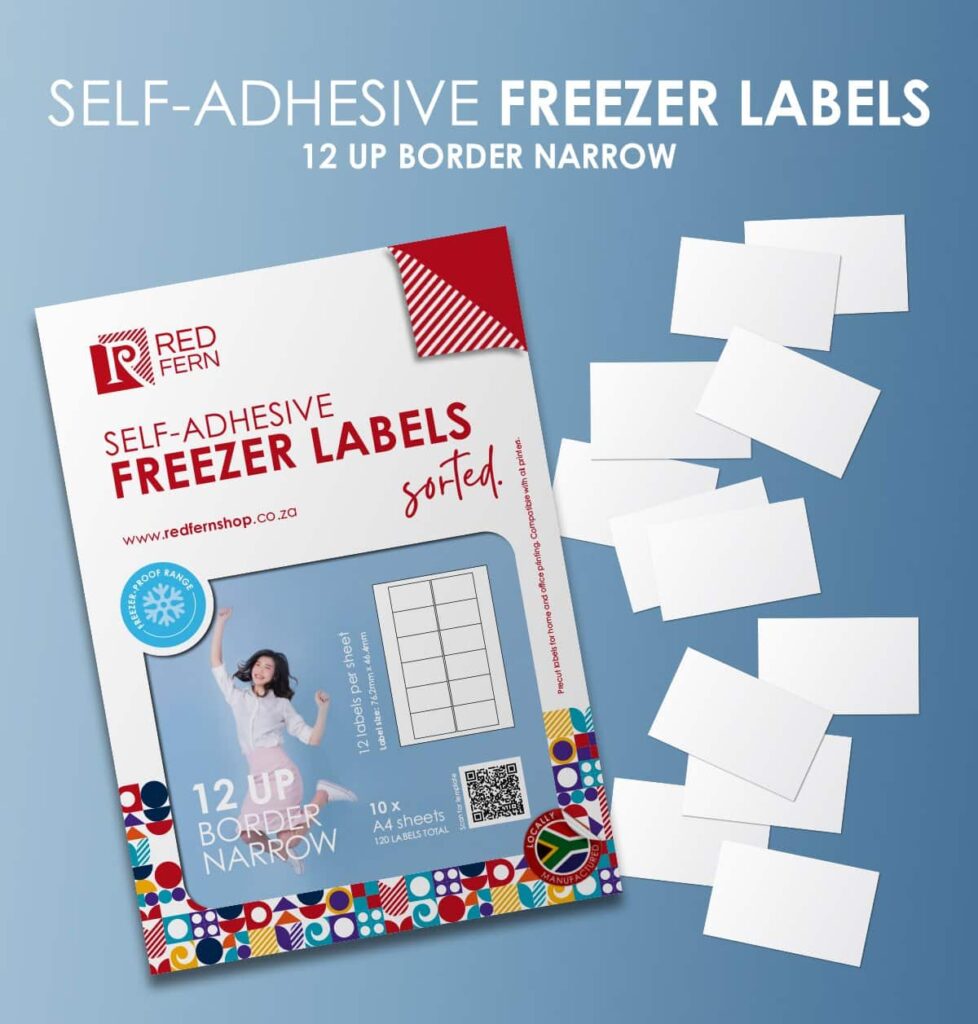Freezer – 12up Self-Adhesive Labels - Home Office Solutions 2026