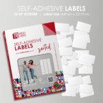 Bordered 24up A4 Self-Adhesive Labels